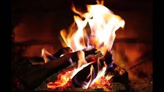 صوت فرقعة الحطب للاسترخاء والنوم مع صوت الرياحWarm Fireplace 🔥 Relaxing