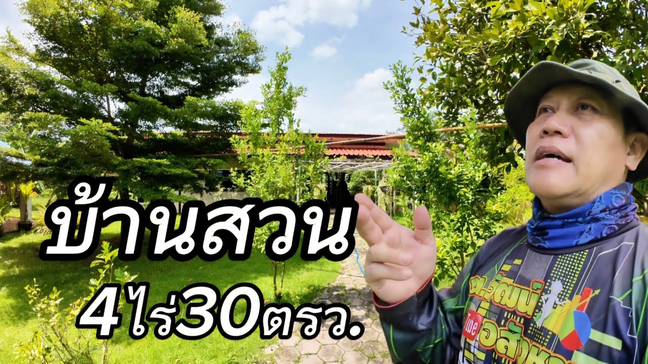 บ้านสวนEP081.บ้าน2หลังเนื้อที่4ไร่30ตรว.ราคา4.9ล้านต.บ้านแป้น/เมืองลำพูน