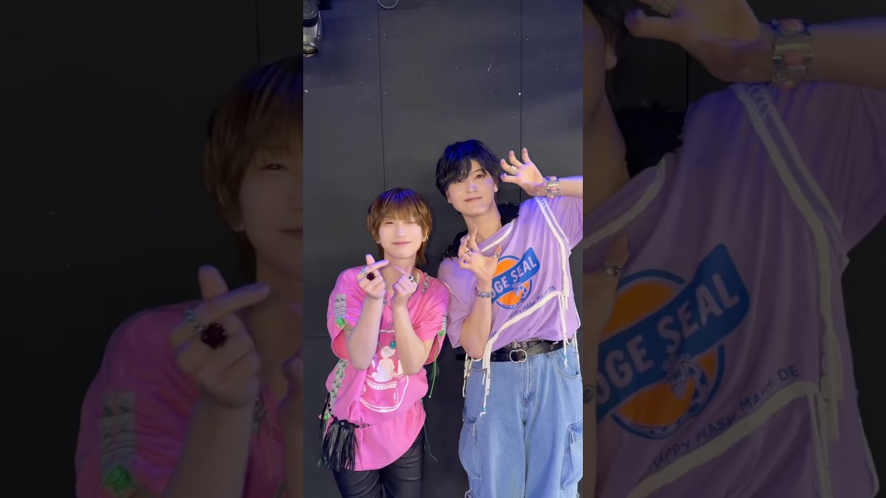 【🤝🏻】boy meets boy??鼓太郎＆丈源で🩷💜 #NCTWISH さん #風男塾