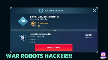 War robots hacker caught Red Handed!!Speed hacks and wall hacks!(ID is WHG76N)