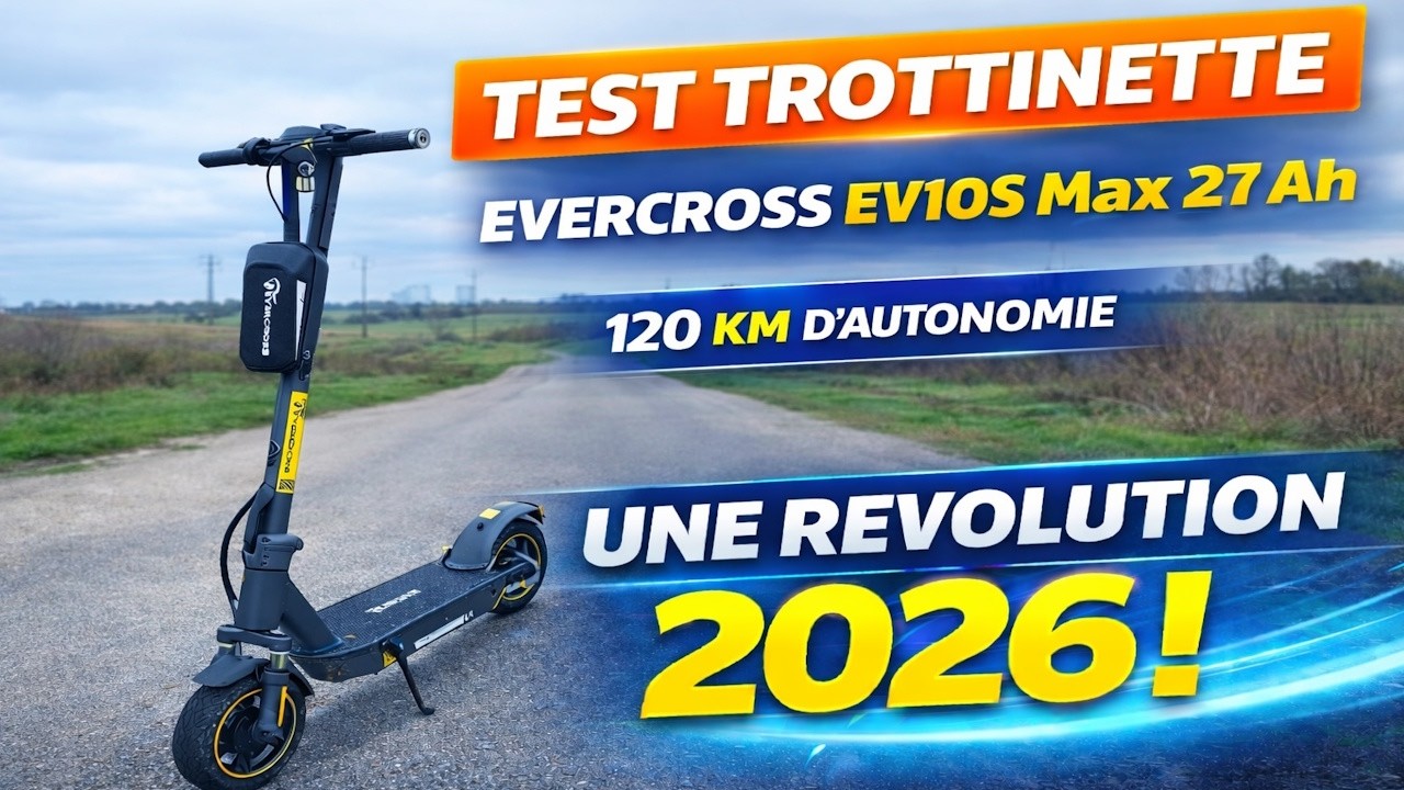120 KM d’autonomie ! Test Evercross EV10S Max 27Ah ⚡