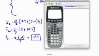 Arithmetic series - (IB Math, GCSE, A level, AP)