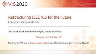 VIS 2020: Restructuring VIS for the Future - reVISe