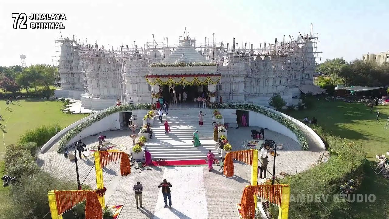 Bhinmal 72 Jinalaya Bhinmal // 18 अभिषेक महापूजन // Lunkad Family Bhinmal ...