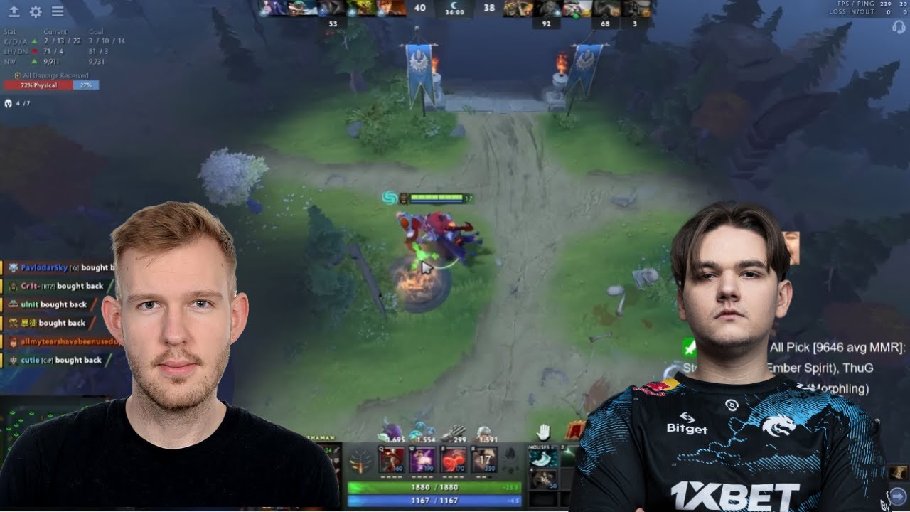 Yatoro tells Cr1t to go kill the courier, Ends up being a GAME WINNING play