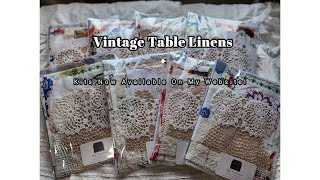 Vintage Table Linen Kits | Now Available On My Website by Purple Cottage Crafts 297 views 1 year ago 5 minutes, 13 seconds
