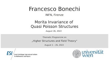 Francesco Bonechi - Morita Invariance of Quasi Poisson Structures