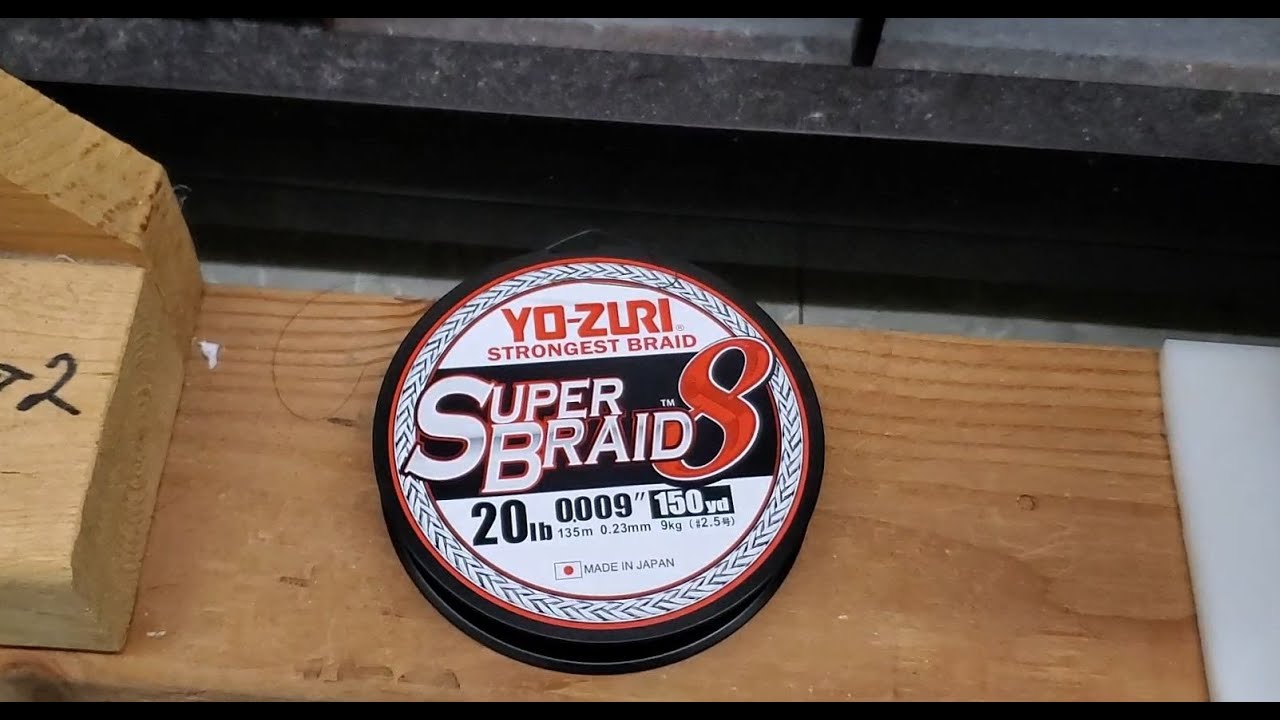 Yozuri Super Braid 8 20 lbs ABS FG and PR Knot test