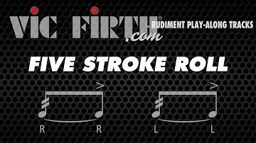 Five Stroke Roll: Vic Firth Rudiment Playalong
