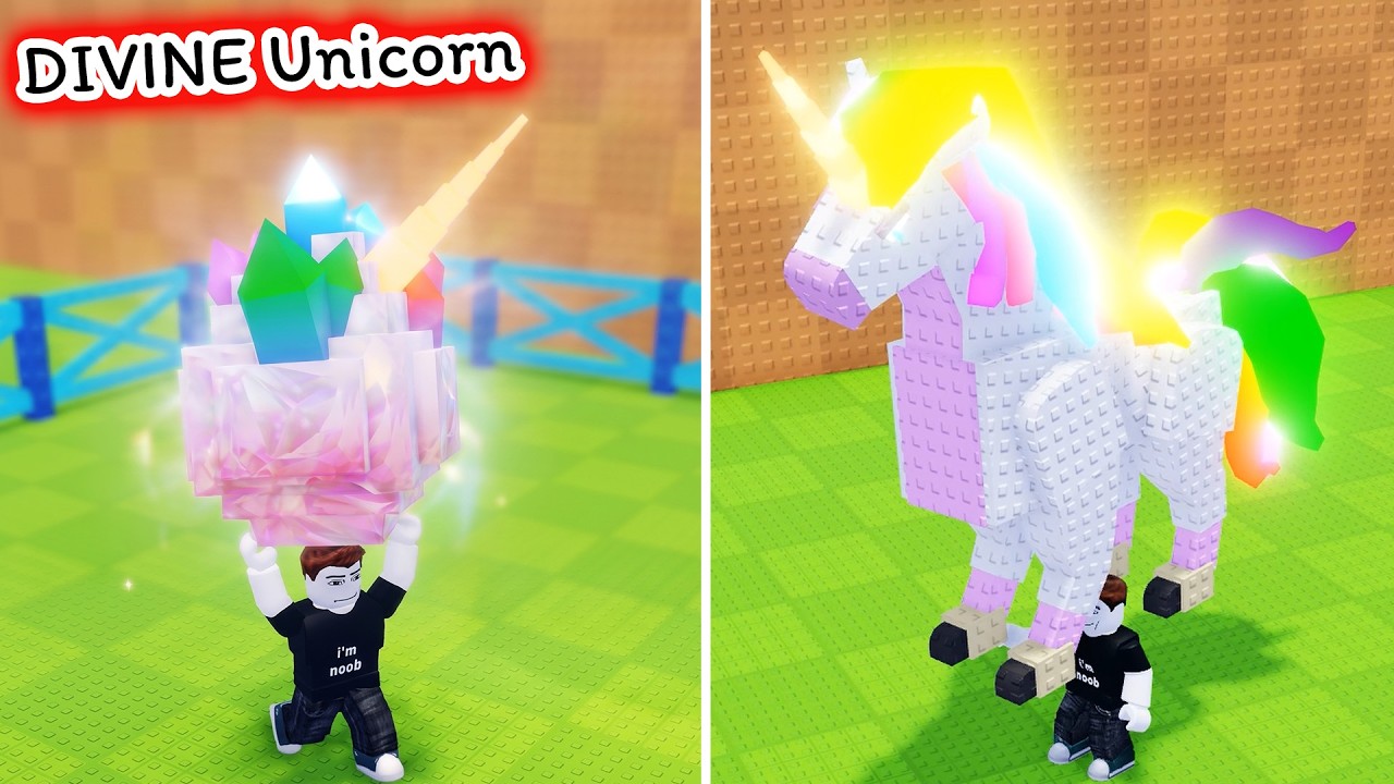 ขโมยไข่เจ้าม้าหายากมาก Divine Unicon Steal An Egg Roblox