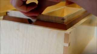 Jewellery box - English pear and ripple sycamore