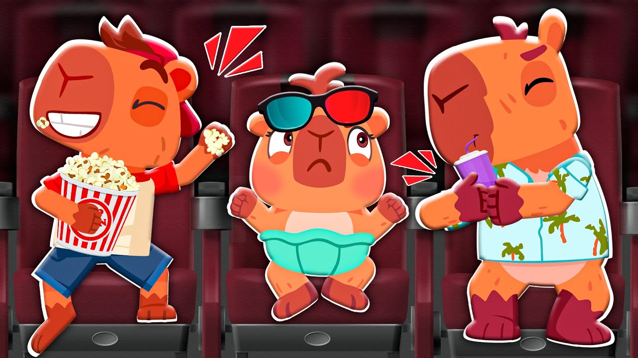 First Time at the Cinema | Good Manners Song | Kids Cartoon