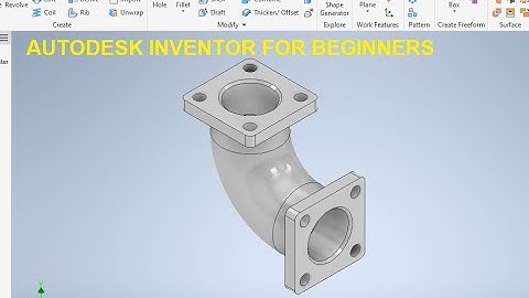 Pipe with Flange in Autodesk Inventor || Part Model in Inventor || Inventor Tutorials || Pipe Fiting