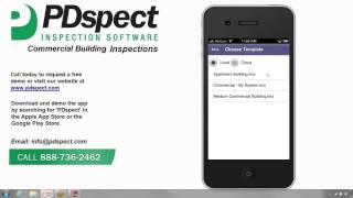 PDspect Commercial Inspection Software: Starting a New Inspection App