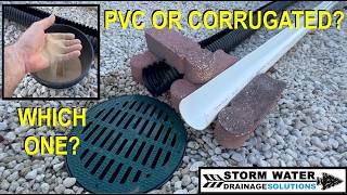 Which Is Better PVC or Corrugated Pipe For Drainage - Rain Water Drainage Systems