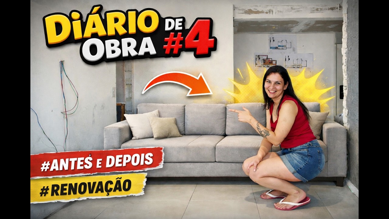 Diário de Obra #4 – O Apartamento Começou a Ganhar Forma!