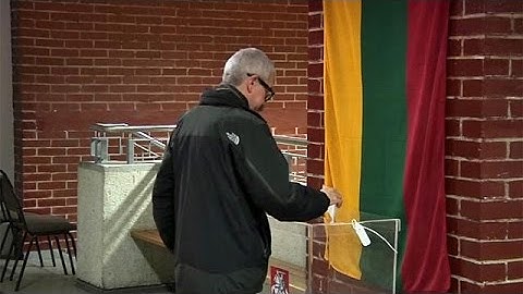 Lietuvoje surengtas antrasis parlamento rinkimų turas