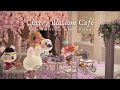 Cherry blossom caf  caf ambience  1 hour magical solo piano no ads  studying music  work aid 