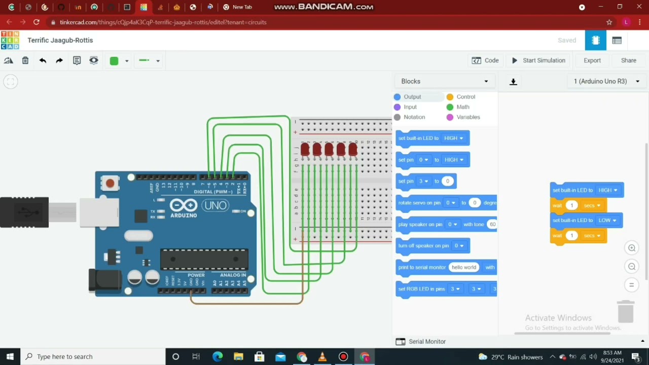 Arduino Knight Rider circuit