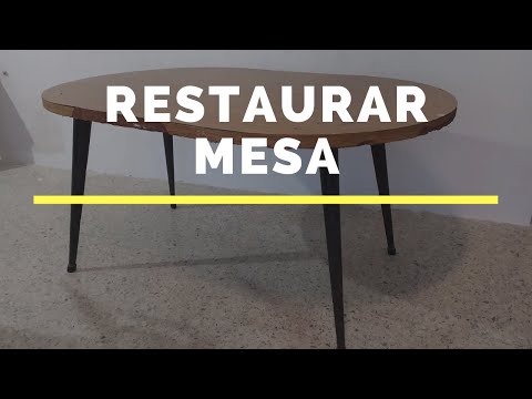 How to Restore an Old Industrial Style Table