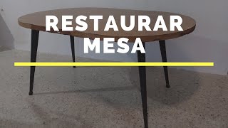 Como restaurar vieja mesa estilo industrial