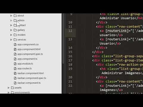 26.- Curso de Angular 4 con Laravel 5. Crear Panel Admin.