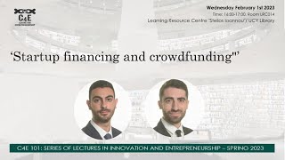 Startup financing and crowdfunding