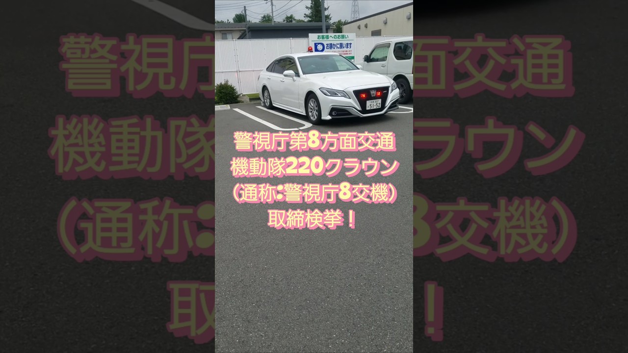 警視庁8交機覆面パト取締】#shorts #覆面パトカー #取締り #警視庁
