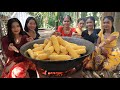 Wow cooking corn fried recipe in my village