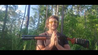 Defensive SHOTGUN setup.  Winchester 1300 Defender Drills.