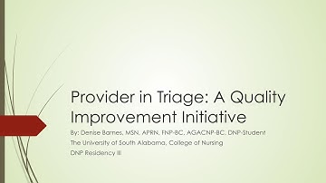 DNP Project Provider in Triage Model