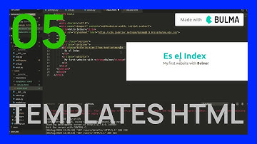 📄 #5 Como usar plantillas (templates) HTML en django [3.+]