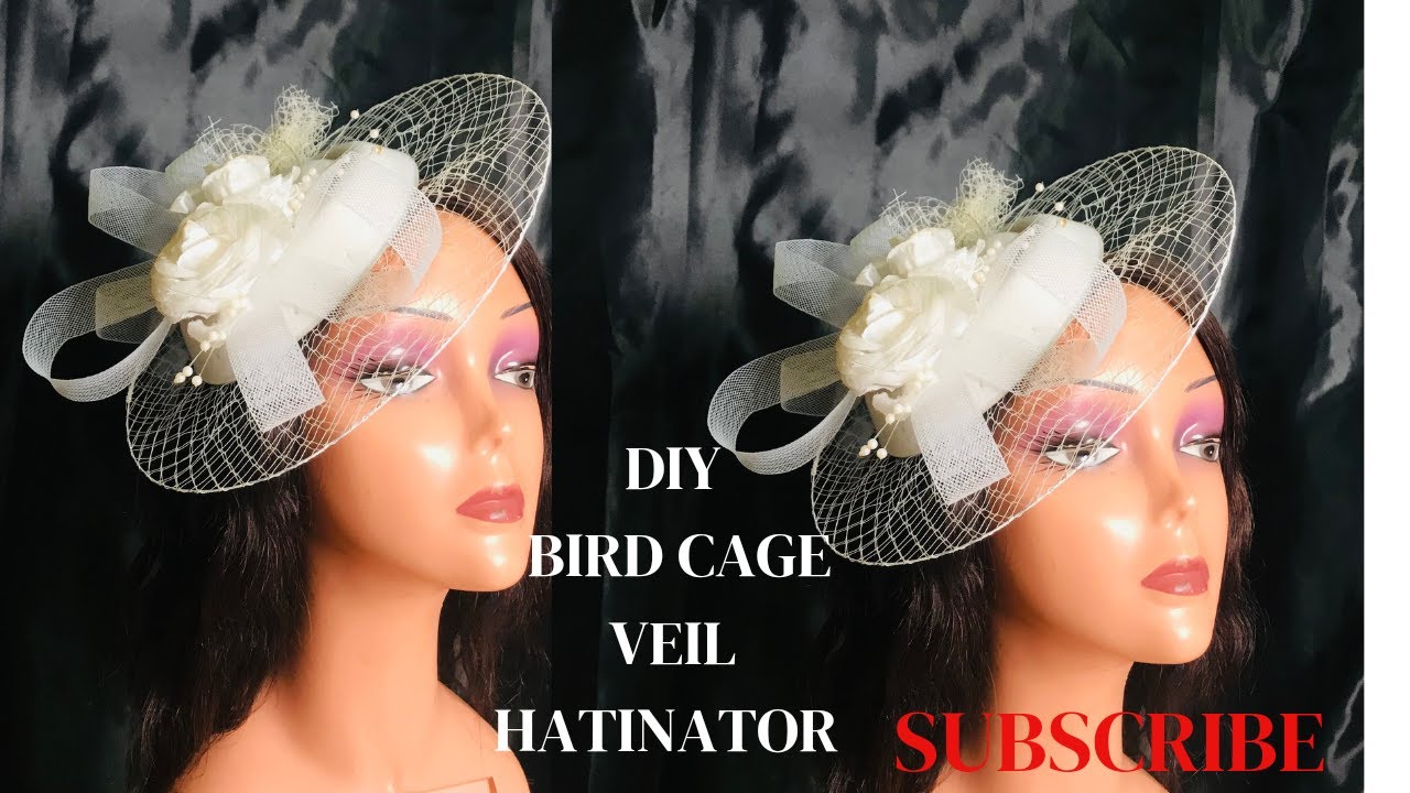Making a bird cage veil brim hatinator #hatinator #diy #tutorials #hats #fascinator.#bridal