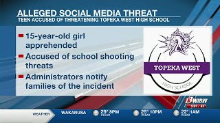 15-year-old arrested after alleged threats of school shooting in Topeka