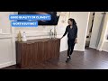 Evermagin 67" Fluted Walnut Buffet Cabinet Sideboard with Storage, Large Credenza with 6 Doors, Wood