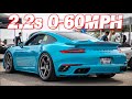 900HP Porsche Turbo 2.2s 0-60MPH Brutal Launch on Backroad (Neck Snapping Acceleration)