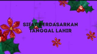 Story wa||Sifat berdasarkan tanggal lahir 25