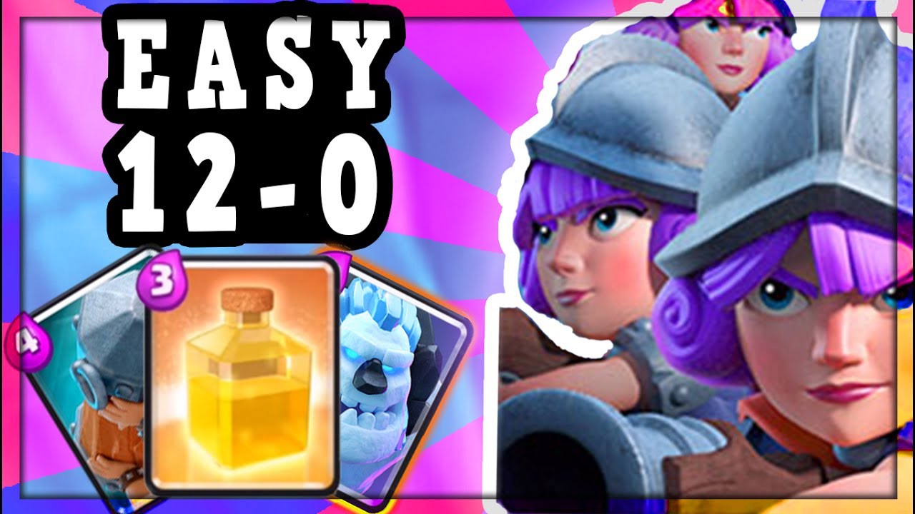 3 MUSKETEER HEAL :: EASY 12-0! ||  META BREAKING 3 MUSKETEER DECK FOR CHALLENGES IN CLASH ROYALE
