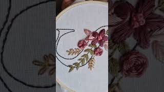 Alphabet embroidery pattern + full video tutorial