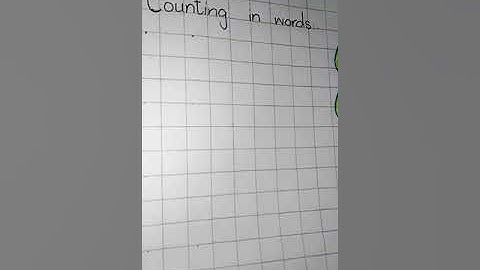 1/7/20 Class Nursery Math Written task