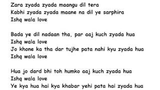 Ishq Wala Love Lyrics Full Song Lyrics Movie - Student Of The Year (2012) chords