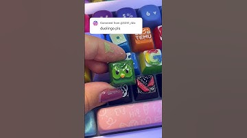 Printing D for DUOLINGO Logo! Then Drawing on my keyboard! @duolingo #3dprinting