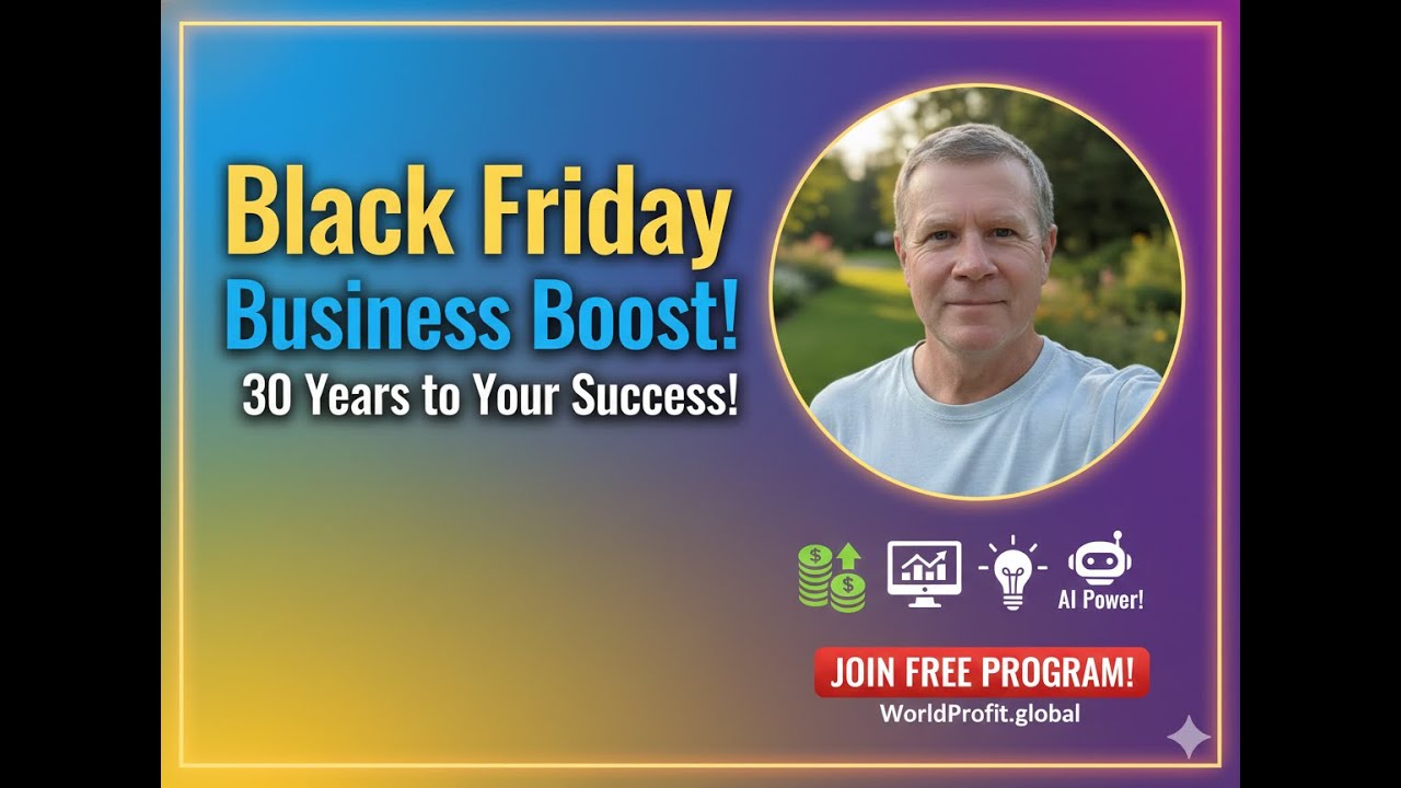 Ускорьте бизнес в Черную пятницу! Начните партнерский маркетинг с 30-летней формулой успеха World...
