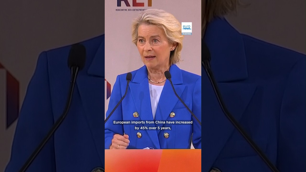Von der Leyen: EU-China trade deficit now nearly €1 billion a day