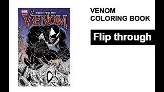 Venom Coloring Book Flip Through Marvel - Todd McFarlane