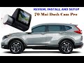 Review, Install and Setup 70Mai Pro Car Dash Cam Honda CRV