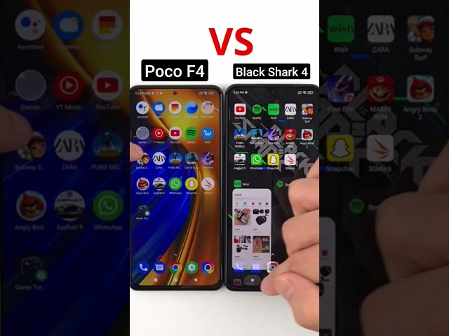 Poco F4 vs Black Shark 4 Speed Test