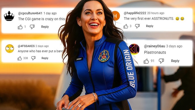 FUNNIEST Katy Perry Space Flight Comments - as a Song (Part 2) - YouTube