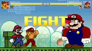 Mugen: NES Mario.EXE and Super Mario VS Mario Plush and Malleo