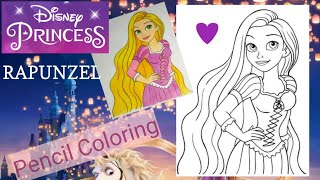 Coloring Rapunzel - Disney Princess | @kimmiTheclown | @sprinkleddonuts